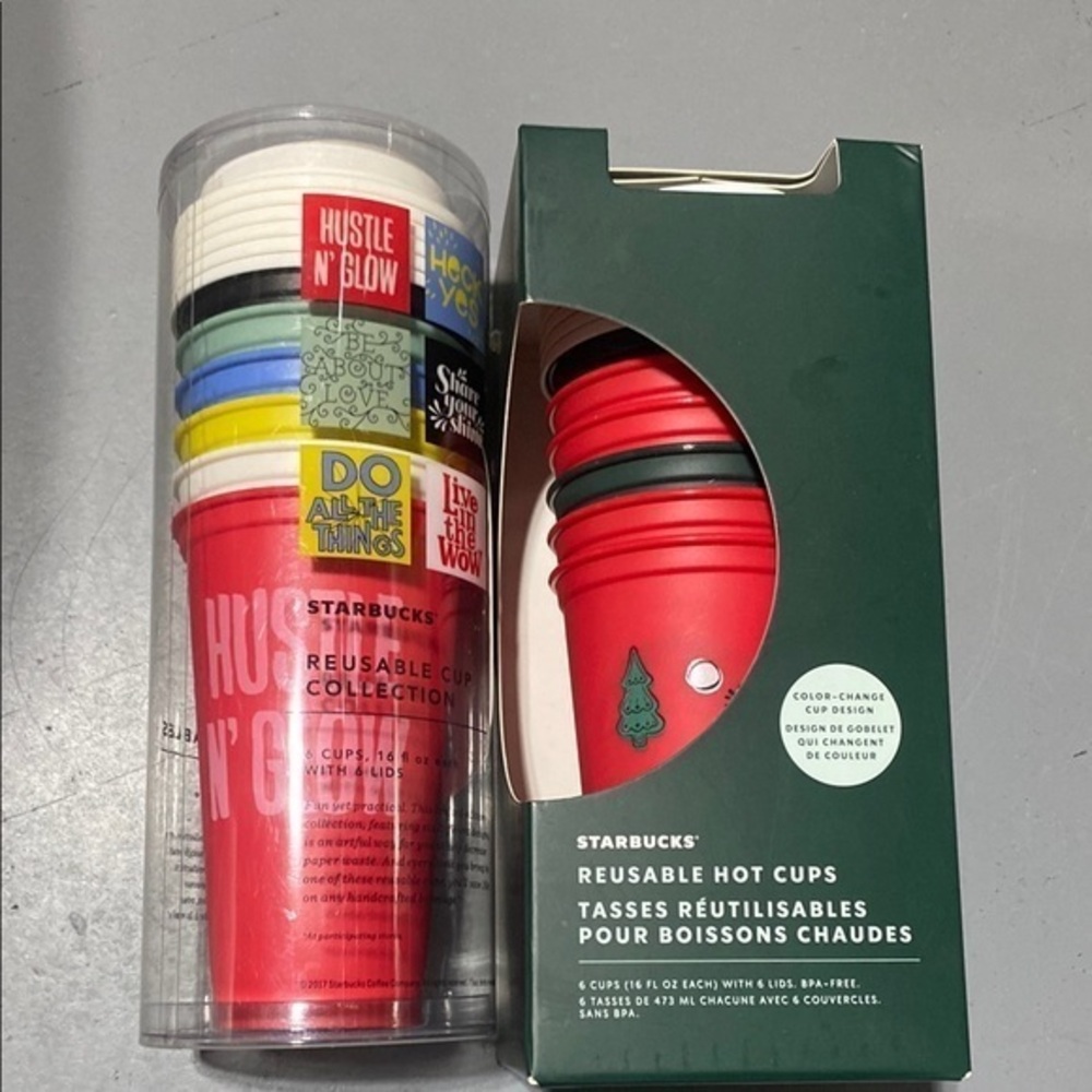 Starbucks Cups 2017 Do all the things Christmas Color change Cups 2022 NWT